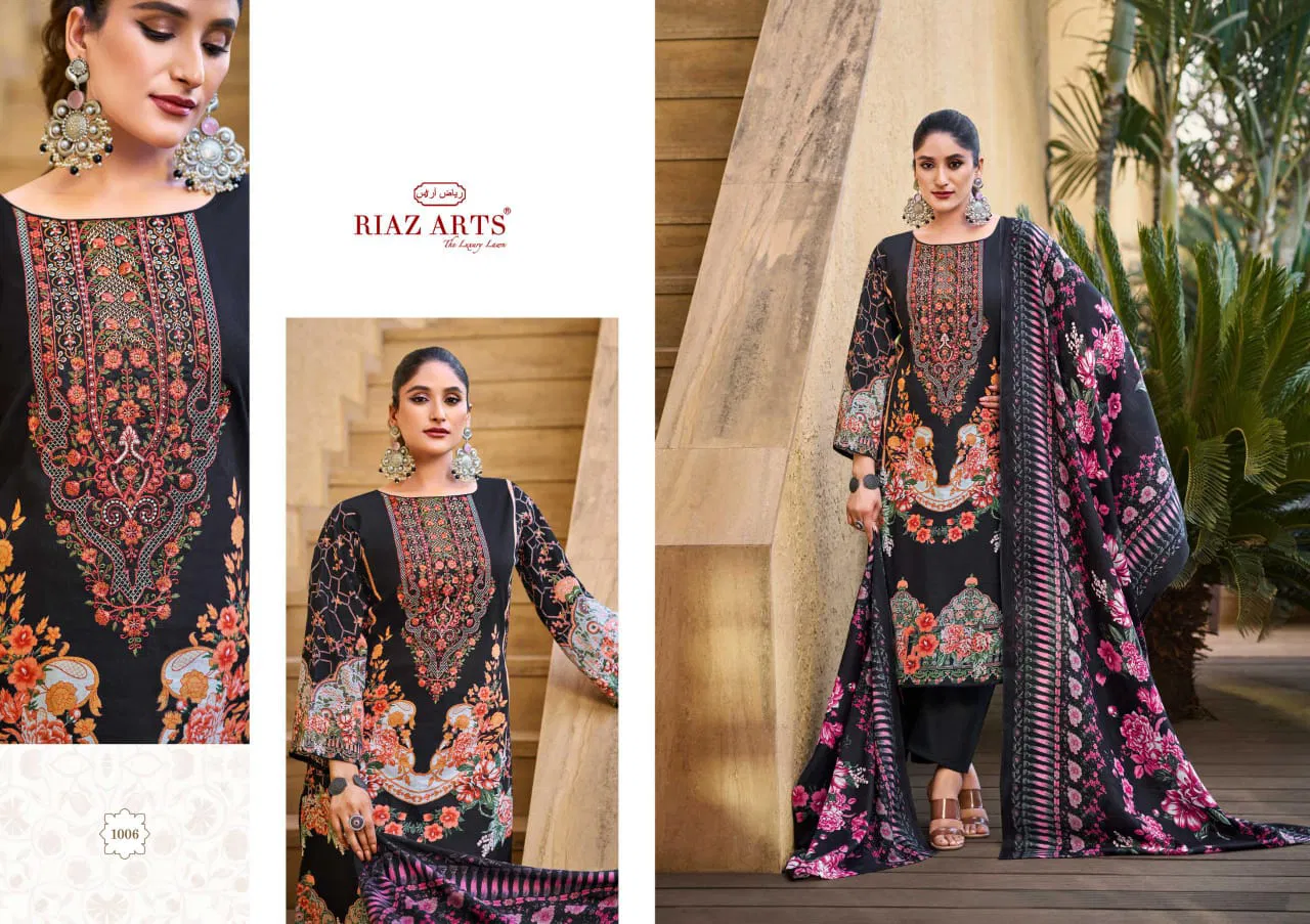 Ombre By Riaz Arts Karachi Lawn Printed Dress Material Wholesale Shop In Surat